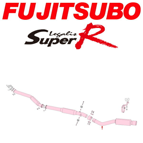 FUJITSUBO レガリススーパーRマフラー GH-JZX110マークII ターボ 除く純正オプションリアアンダースポイラー装着車 H12/10~H16/11