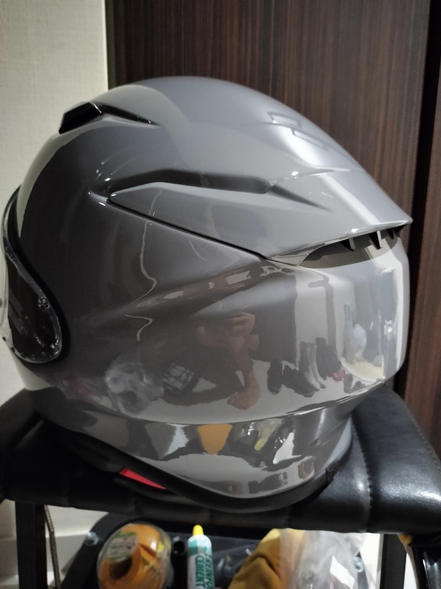 超美品 SHOEI ショウエイ フルフェイスヘルメット Z-8 Lサイズ バサルトグレー バイク OGK Arai AGV の画像4