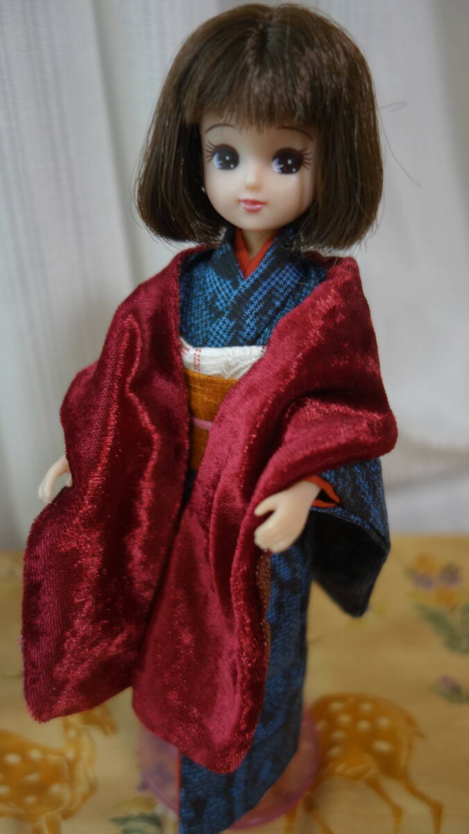 大島紬　リメイク　着物と帯、巾着などのセット♪_画像4