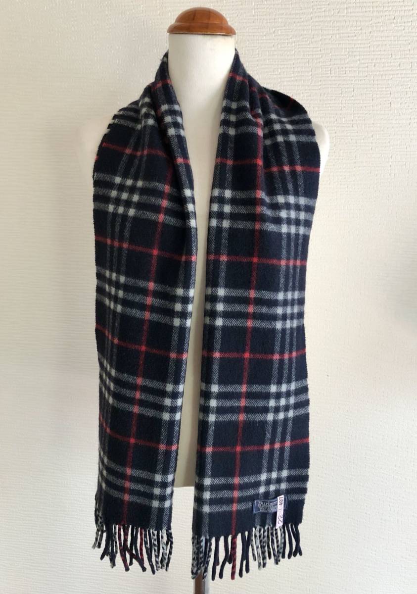 美品 イギリス製 BURBERRY バーバリー 定番柄カシミヤ100 美品 イギリス製 BURBERRY バーバリー 定番柄カシミヤ100
