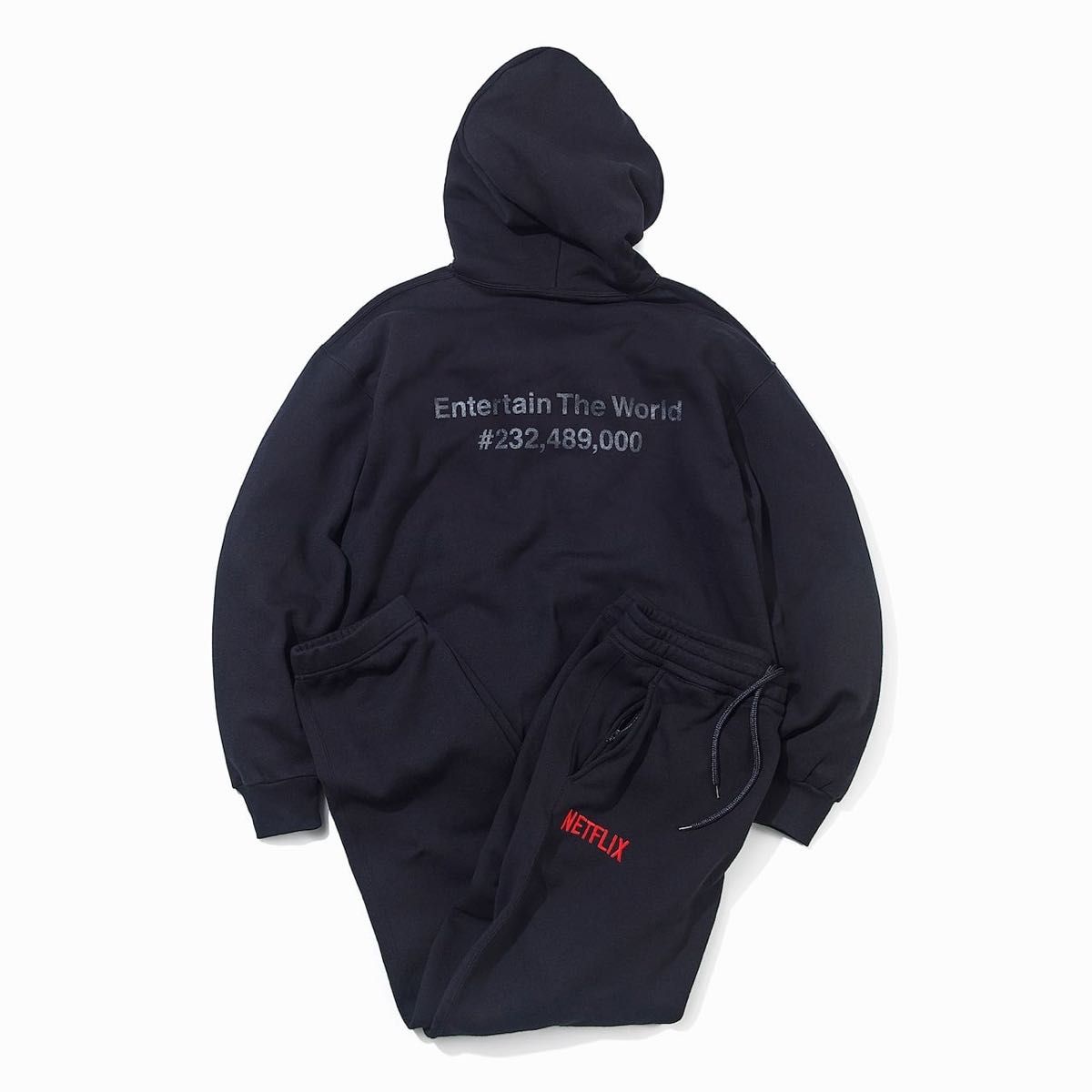 M■Netflix ENNOY スタイリスト私物 HOODIE + PANTS■エンノイ ネットフリックス セットアップ