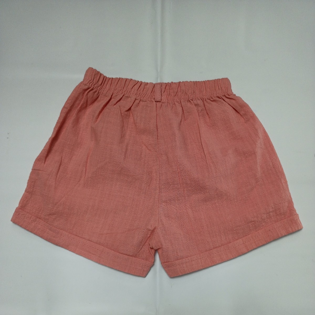 [120 size ][ unused ] Kids Junior child girl 120 top and bottom set setup short sleeves T-shirt camisole short pants plain 