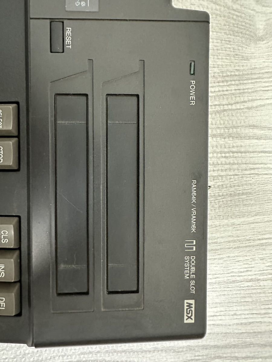 サンヨー SANYO MSXパソコン WAVY2(MPC-2) 通電OK、動作未確認＊ジャンク品_画像9