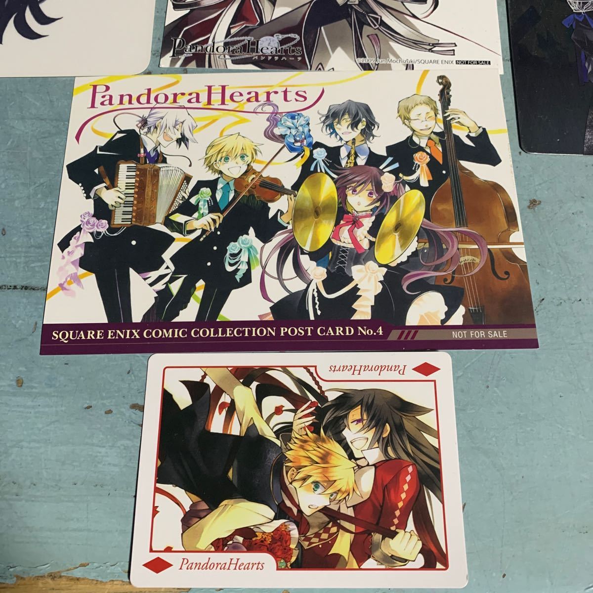 パンドラハーツ 下敷き Pandora Hearts ポストカード ミニ色紙 イラストカード 「ギルバート=ナイトレイ」 望月淳 など 7点セット (9127)_画像4