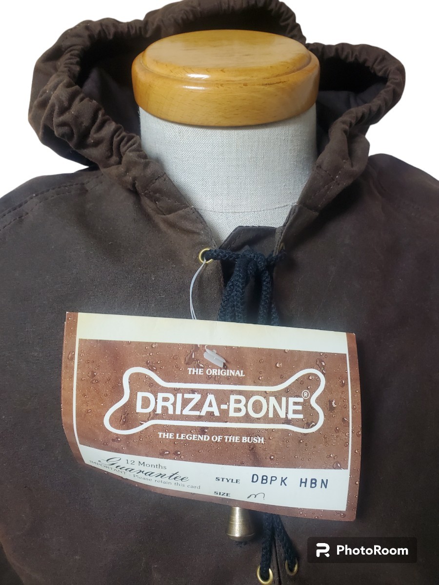 未使用 保管品 オーストラリア製 DRIZA BONE オイルドコットン スモック パーカー ブラウン オイルドジャケット デッドストック★to-05_画像2