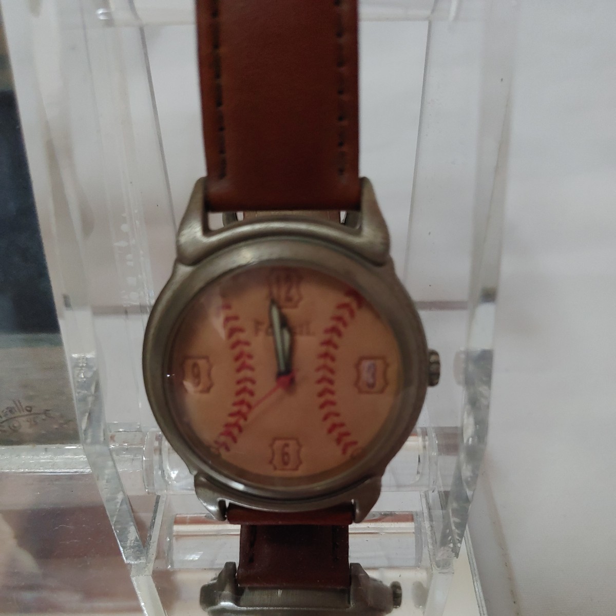 ケン・グリフィーJr. FOSSIL 腕時計 時計 カード ゴールドエディション シリアル付き サインの画像3