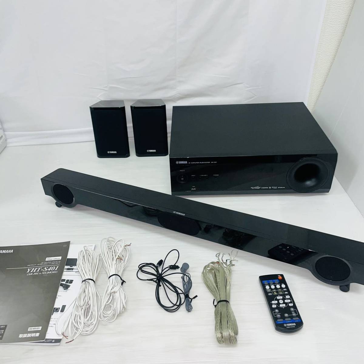 YAMAHA 5.1ch ホームシアター 薄暗く YHT-S401 NS-B40 YAMAHA 5.1ch ホームシアター 薄暗く YHT-S401 NS-B40
