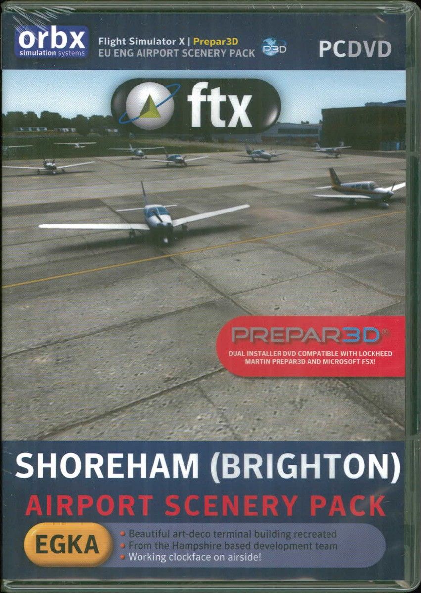 新品 Orbx FTX EGKA Shoreham(Brighton) (FSX) イギリス 空港 アドオンソフト