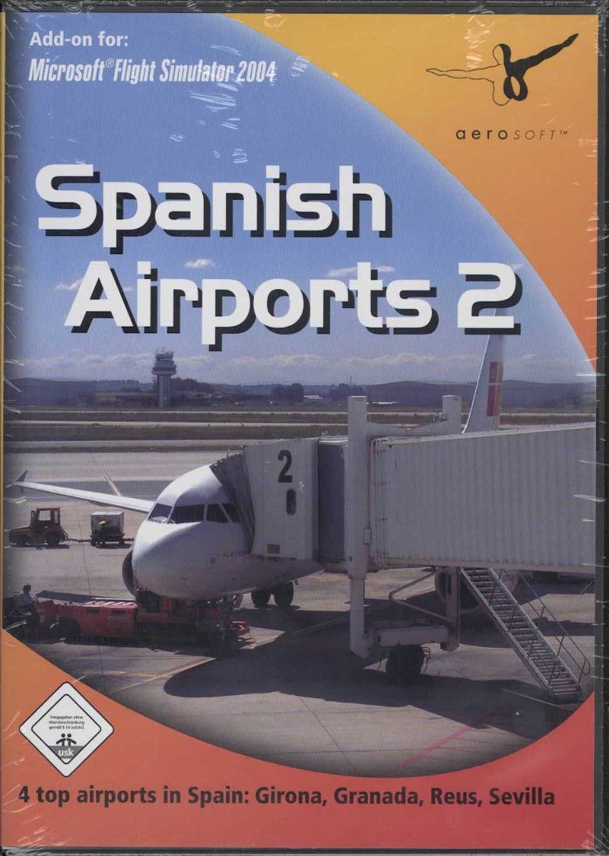 新品 Spanish Airports 2(FS2004) スペイン 空港 アドオンソフト