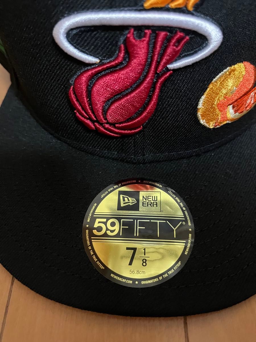 【値下げ可】New era 59fifty Miami heat 71/8 