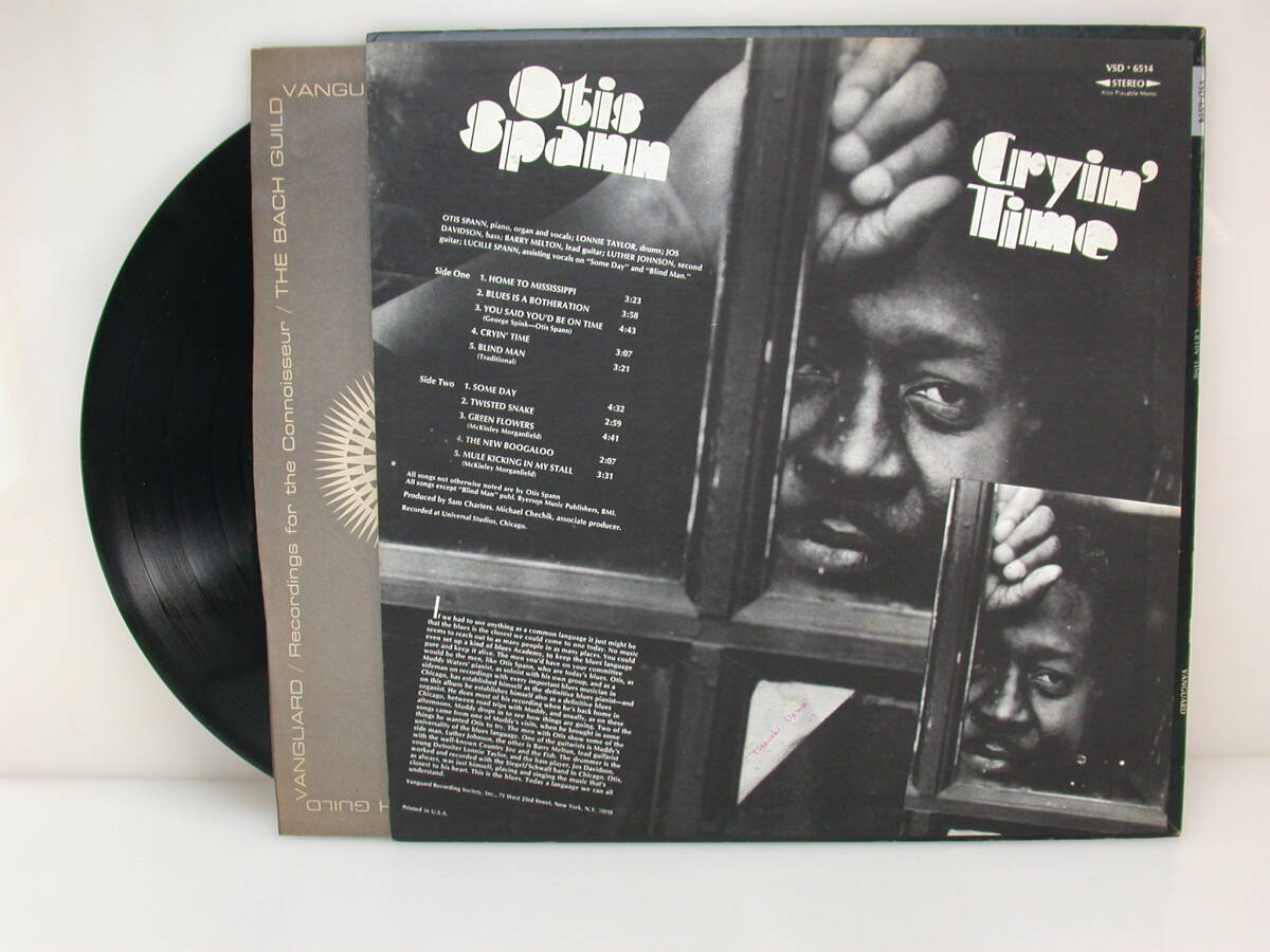 Blues/オーティス.スパン/Otis Spann/Cryin Time/ヴァンガード米盤_画像2