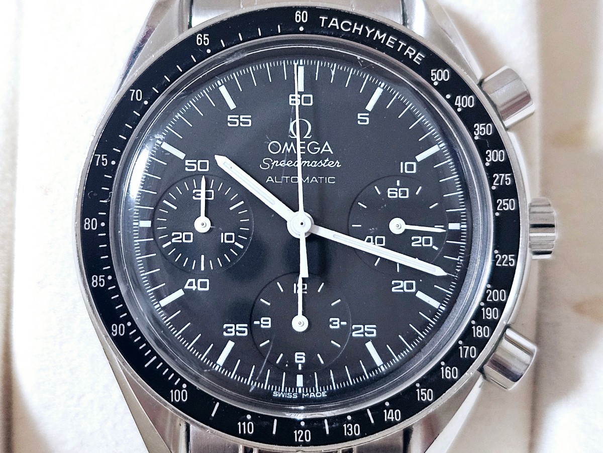 1円スタート☆OMEGA オメガ SPEEDMASTER スピードマスター【3510-50】紳士用高級機械式腕時計 AUTOMATIC 純正ブレス_画像7