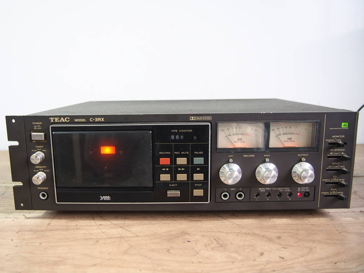 ☆【1T0130-15】 TEAC ティアック C-3RX カセットデッキ ジャンク_画像2