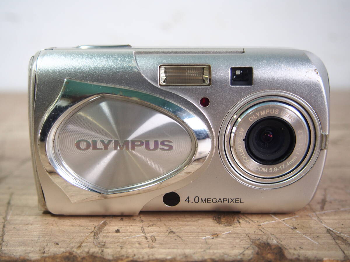 ☆【1F0209-8】 OLYMPUS オリンパス デジタルカメラ μ-20 DIGITAL 充電式バッテリー コンパクト ジャンク_画像2