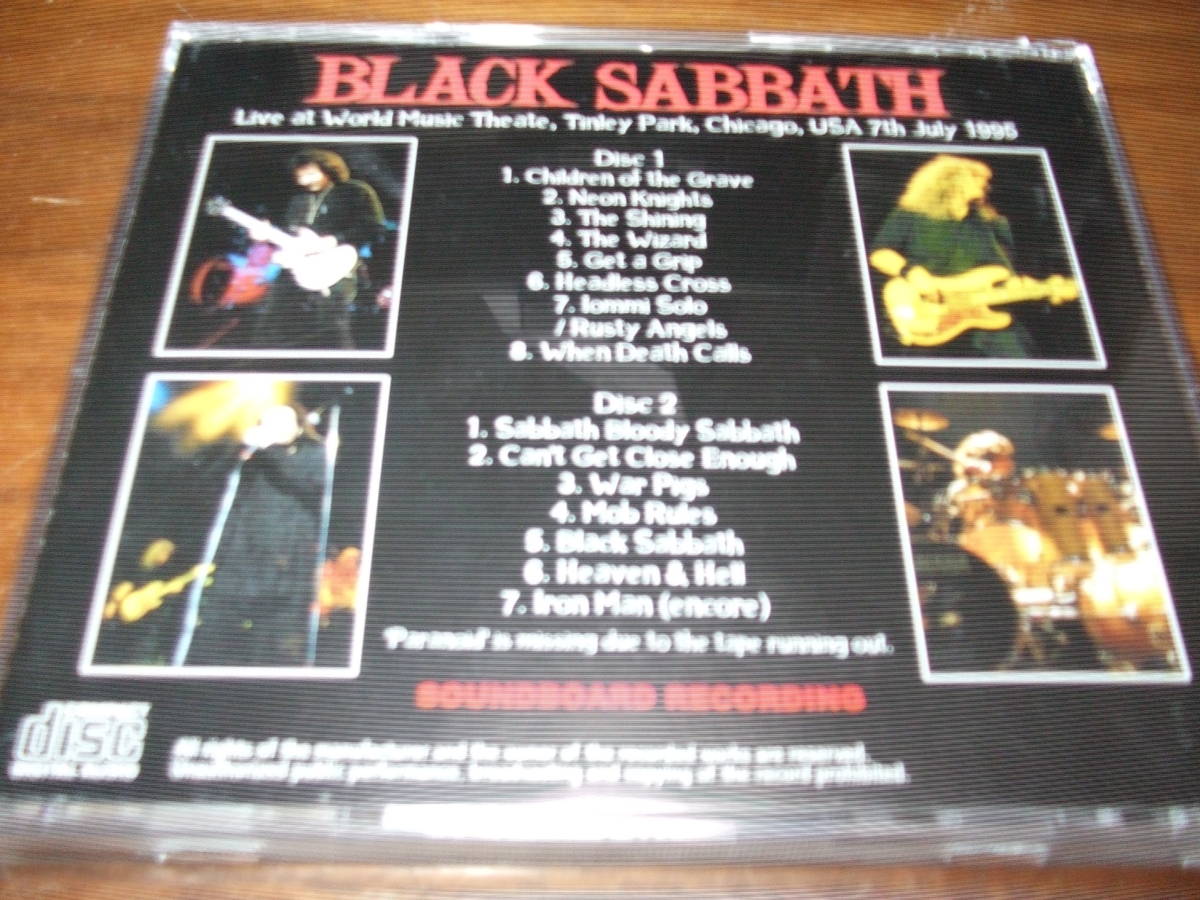Black Sabbath《 Bloody Wizard Soundboard Recording 》★ライブ2枚組_画像3
