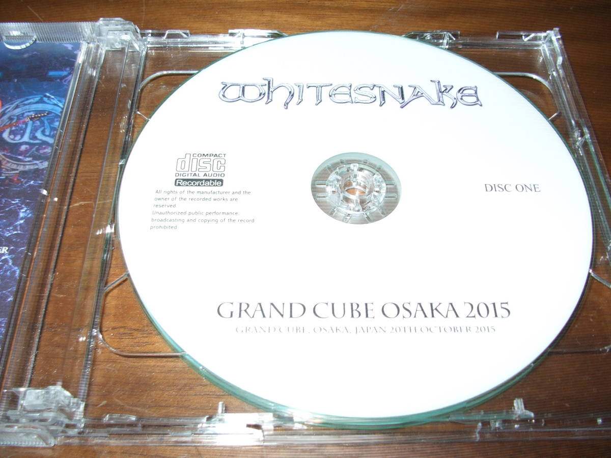 WHITESNAKE{ Grands Cube Osaka 2015 }* Live 2 sheets set 