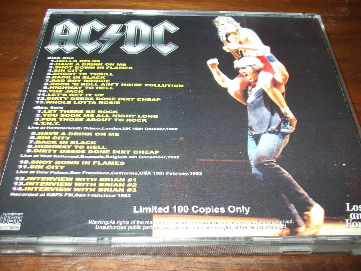 AC/DC《 Get It Up Hammersmith 82 》★ライブ２枚組_画像3