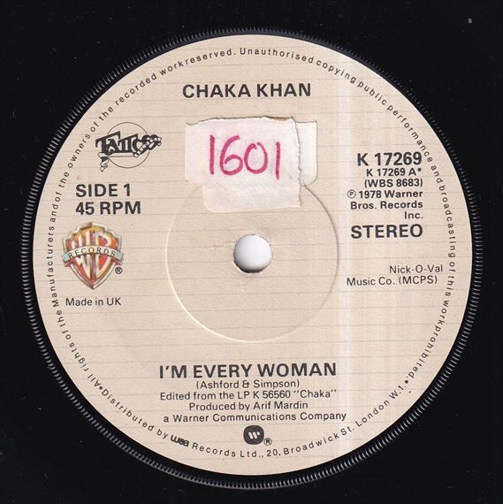 Chaka Khan - I'm Every Woman / A Woman In A Man's World (A) M183の画像1