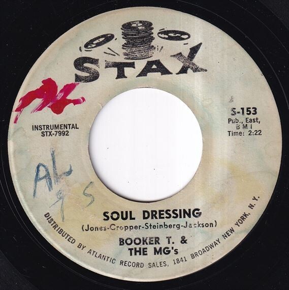 Booker T & The MG's - Soul Dressing / MG Party (C) M447_7インチ大量入荷しました。