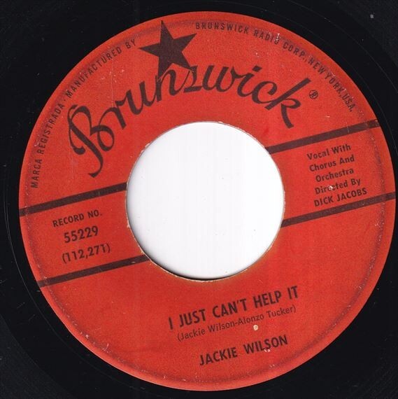 Jackie Wilson - I Just Can't Help It / My Tale Of Woe (A) M267_7インチ大量入荷しました。