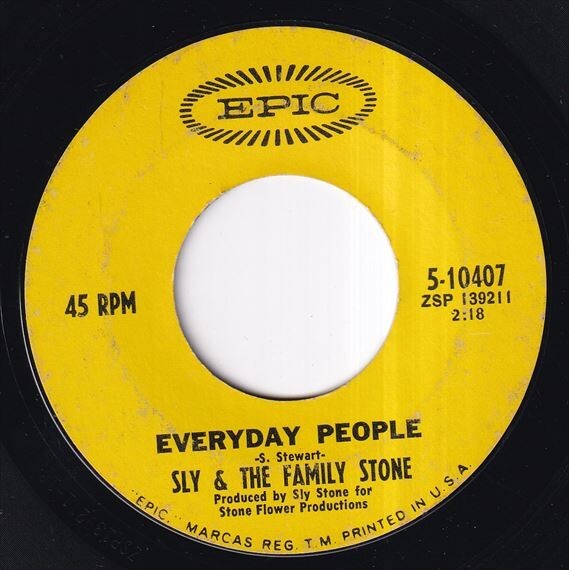Sly & The Family Stone - Everyday People / Sing A Simple Song (B) M379_7インチ大量入荷しました。