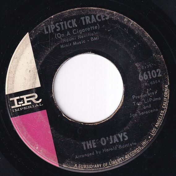 The O'Jays - Lipstick Traces (On A Cigarette) / Think It Over, Baby (B) M372_7インチ大量入荷しました。