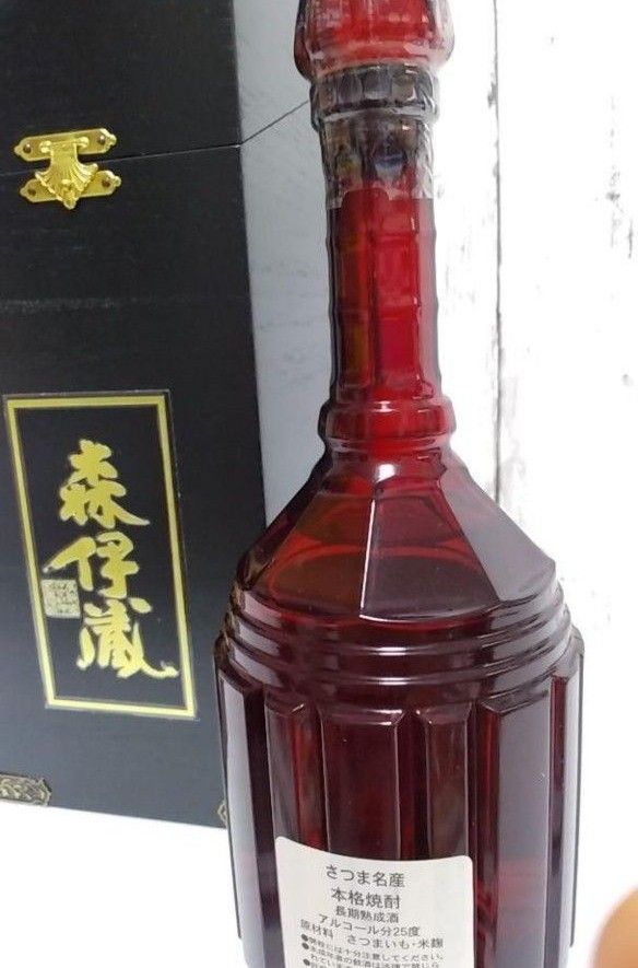 　☆未開栓　美品☆ 森伊蔵酒造　森伊蔵　楽酔喜酒 1996 600ml レア  希少な千両箱デザインケース　