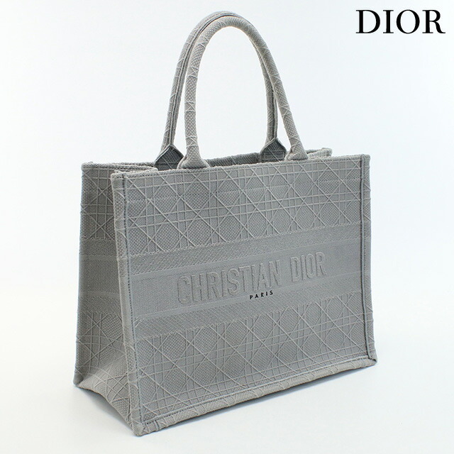 中古 クリスチャンディオール トートバッグ ユニセックス ブランド Christian Dior ブックトートバッグ ミディアム ジャガード_画像1