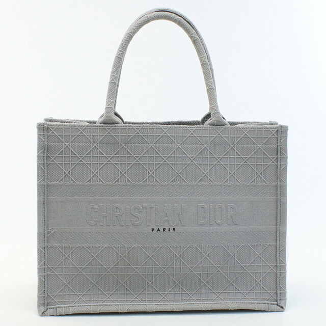 中古 クリスチャンディオール トートバッグ ユニセックス ブランド Christian Dior ブックトートバッグ ミディアム ジャガード_画像2