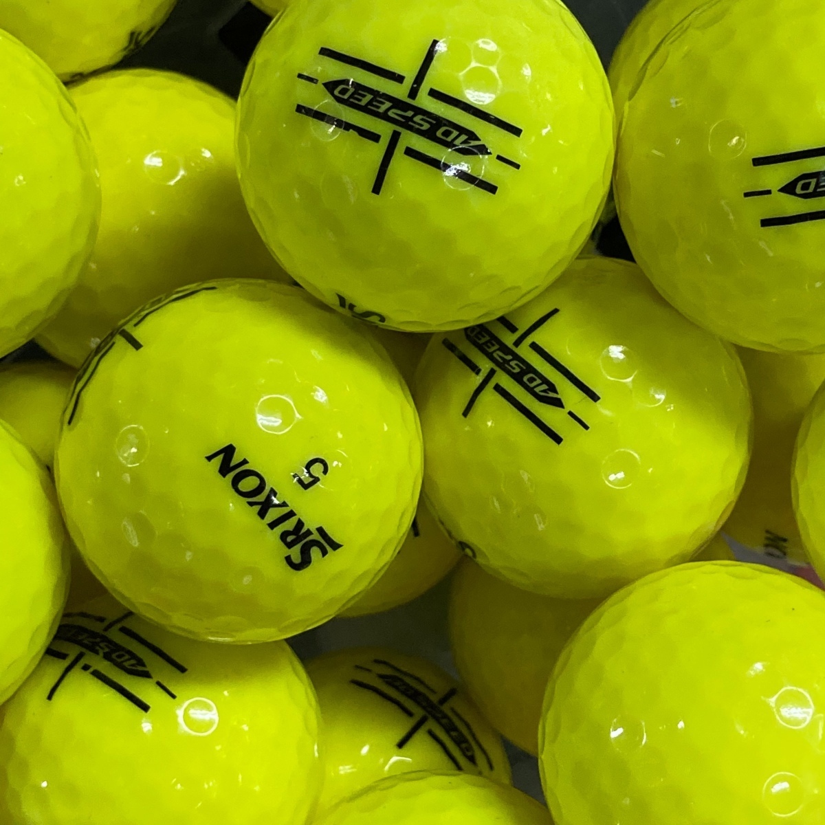 ロストボール スリクソン AD SPEED イエロー 12個 ABランク 中古 ゴルフボール ロスト SRIXON エコボール_画像1