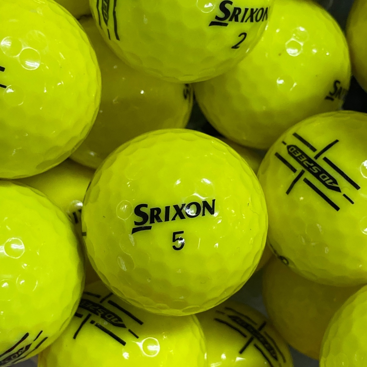 ロストボール スリクソン AD SPEED イエロー 12個 ABランク 中古 ゴルフボール ロスト SRIXON エコボール_画像3