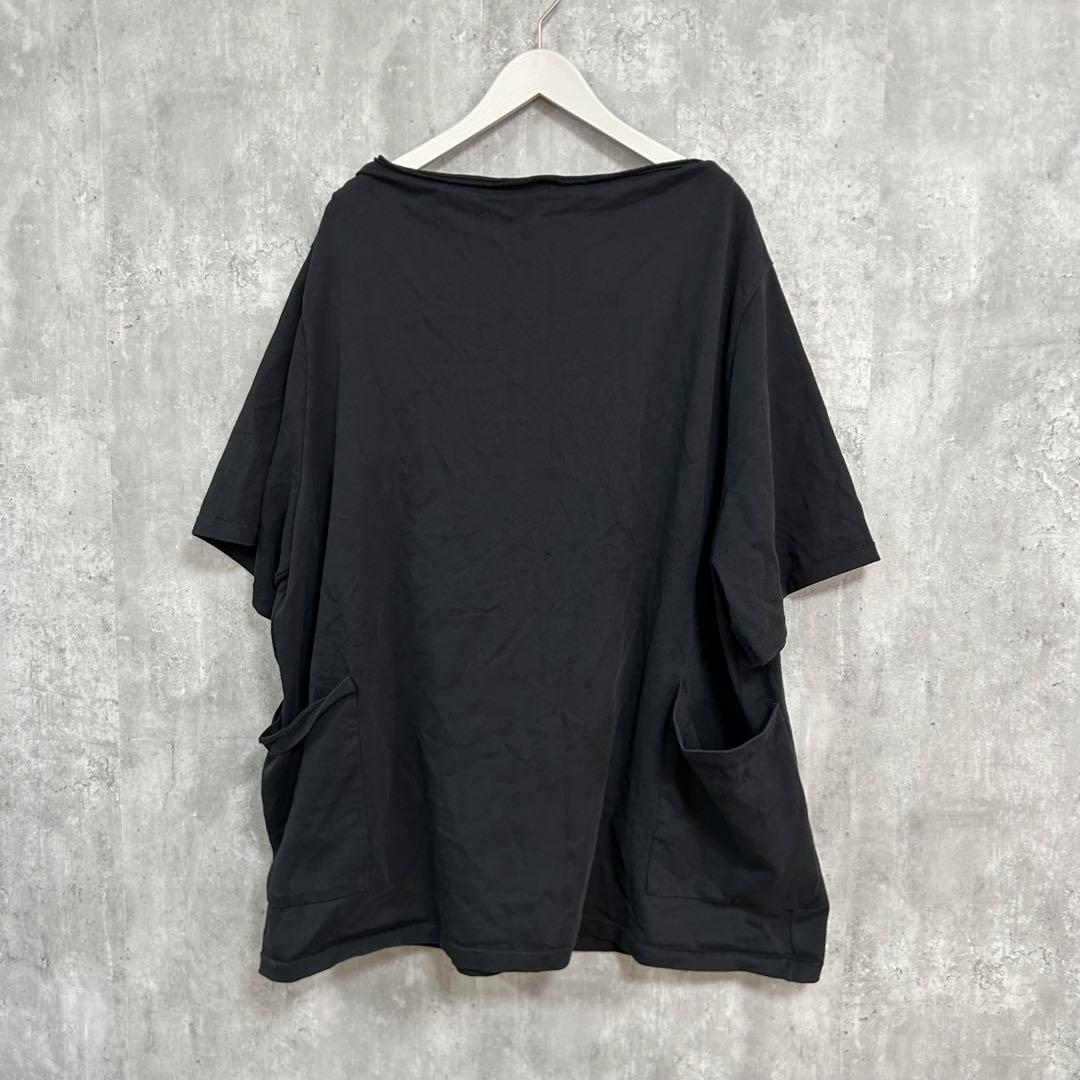 ★ Acne アクネ　デザインTシャツ　ロゴタグ　シンプル　黒　オーバーサイズ