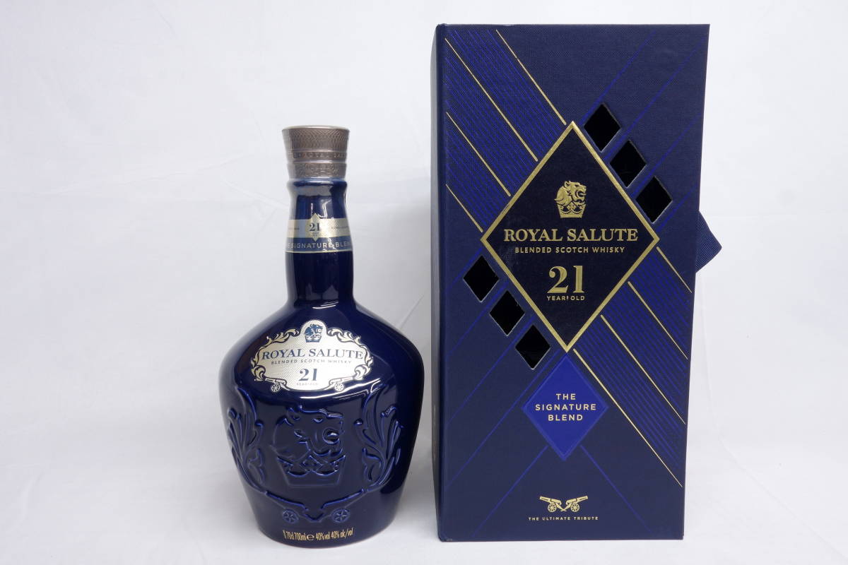 ◆未開栓◆ROYAL SALUTE ロイヤル サルート 21年 青 陶器 シグネチャーブレンド 700ml 40度_画像1