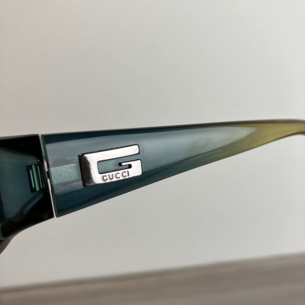 GUCCI グッチ サングラス 眼鏡 メガネ レディース スマート グリーン系 グラデーション フルリムフレーム ブランド品 231208_画像6