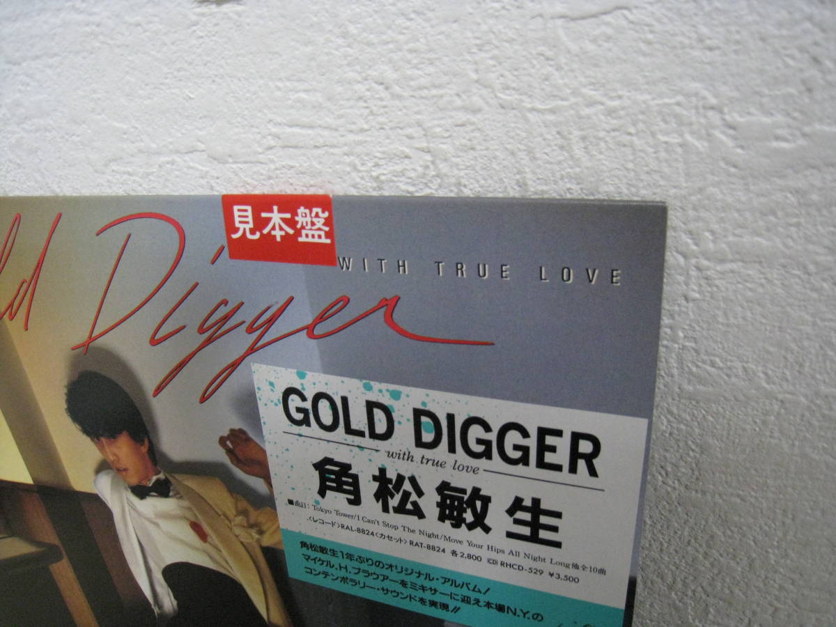 「6023/I7C」LPレコード 見本盤 角松敏生 GOLD DIGGER with true love (ゴールド・ディガー ウィズ・トゥルー・ラヴ) シティポップ_画像8