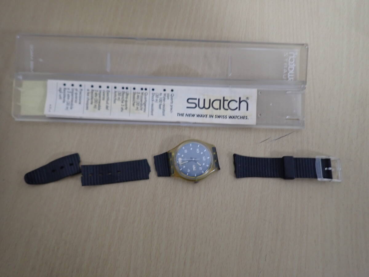 「6024/S2B」まとめて5点 swatch SWATCH QUARTZ 腕時計 SWISS MADE 1988 オリンピック スウォッチ ケース有ジャンク_画像4