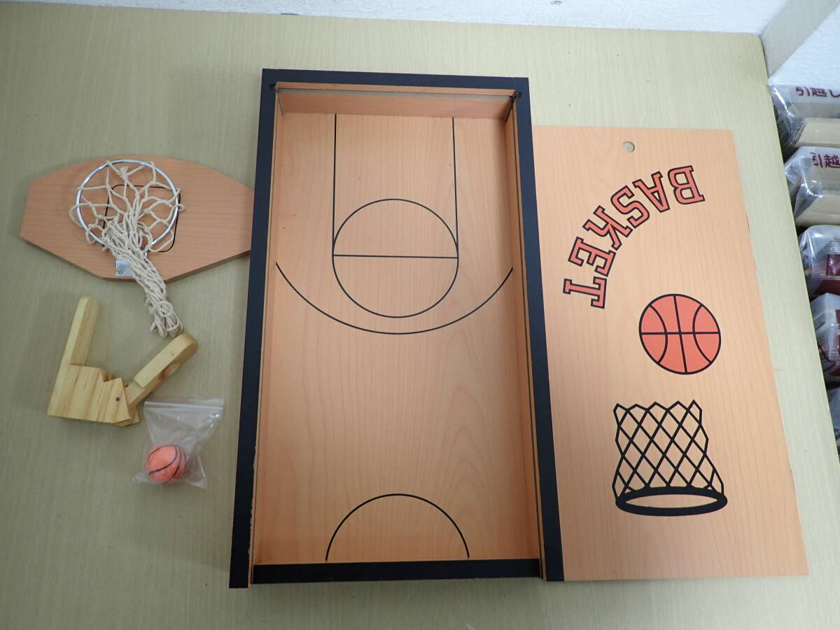 「62534/S5A」WOOD BASKETBALL GAME Tabletop 木製 テーブルゲーム バスケットボール ゲーム サイズ約40×22×6cm バスケ_画像2