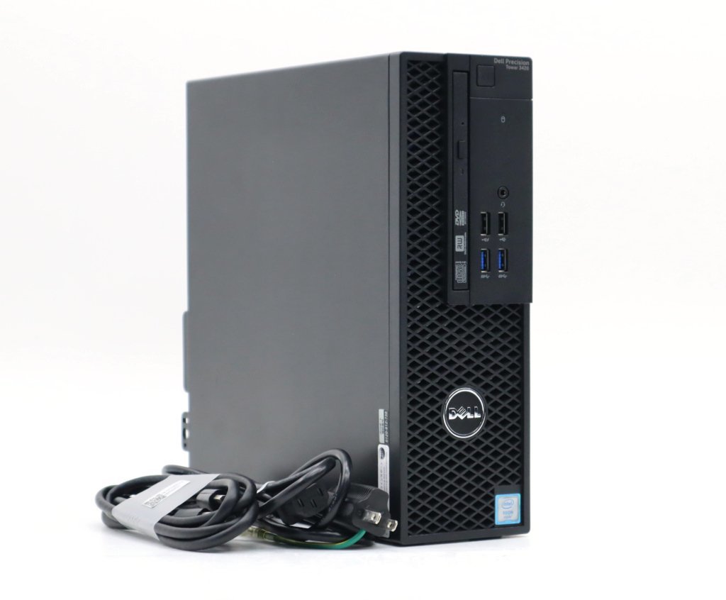 DELL Precision Tower 3420 Xeon E3-1245 v5 3.5GHz 8GB 256GB(新品SSD) NVS310 DVD+-RW Windows10 Pro 64bit