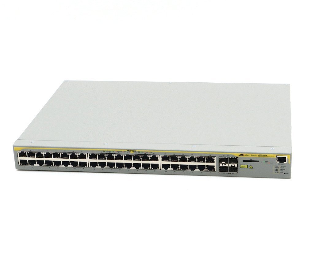 Allied Telesis CentreCOM AT-x600-48Ts 44ポート1000BASE-T 4ポートSFP搭載L3スイッチ x600-5.4.2-3.16.rel 設定初期化済 難有_画像1