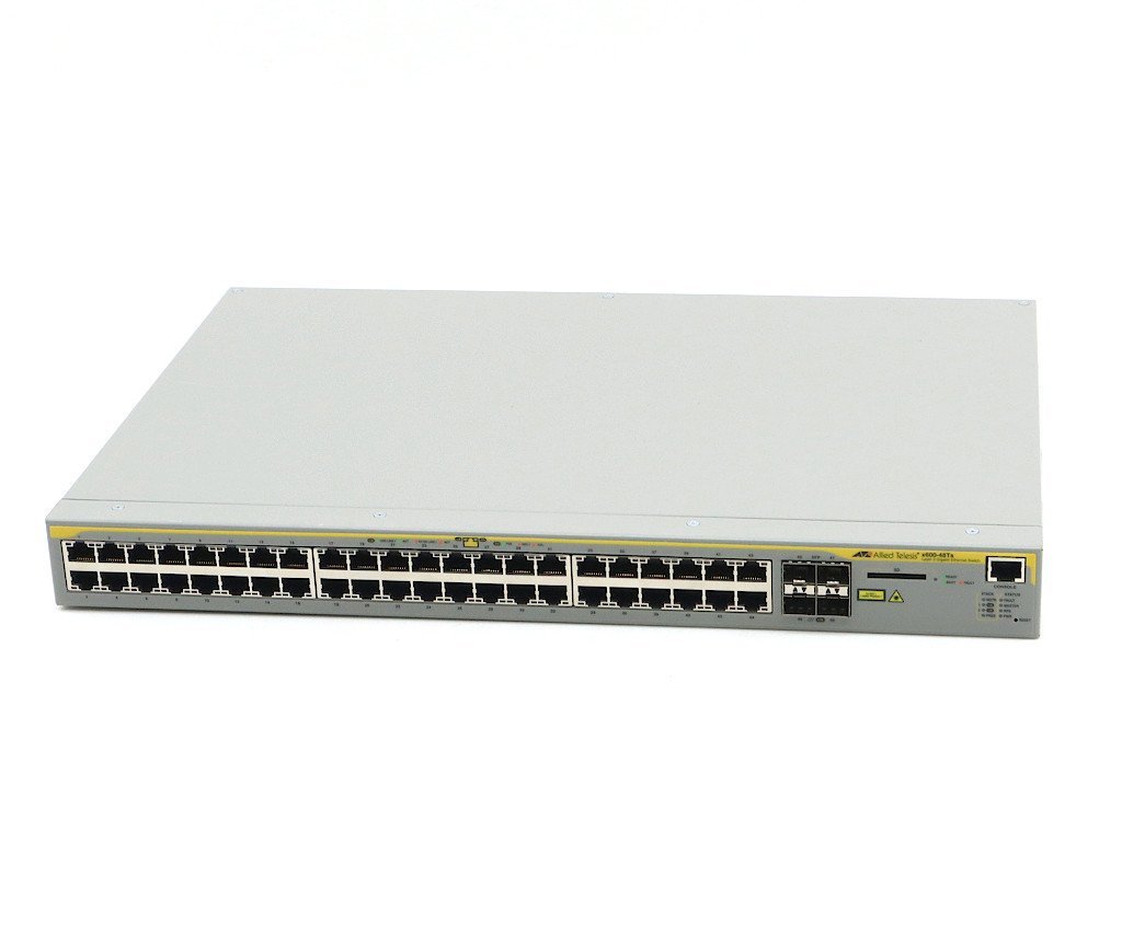 Allied Telesis CentreCOM AT-x600-48Ts 44ポート1000BASE-T 4ポートSFP搭載L3スイッチ x600-5.4.2-3.16.rel 設定初期化済_画像1