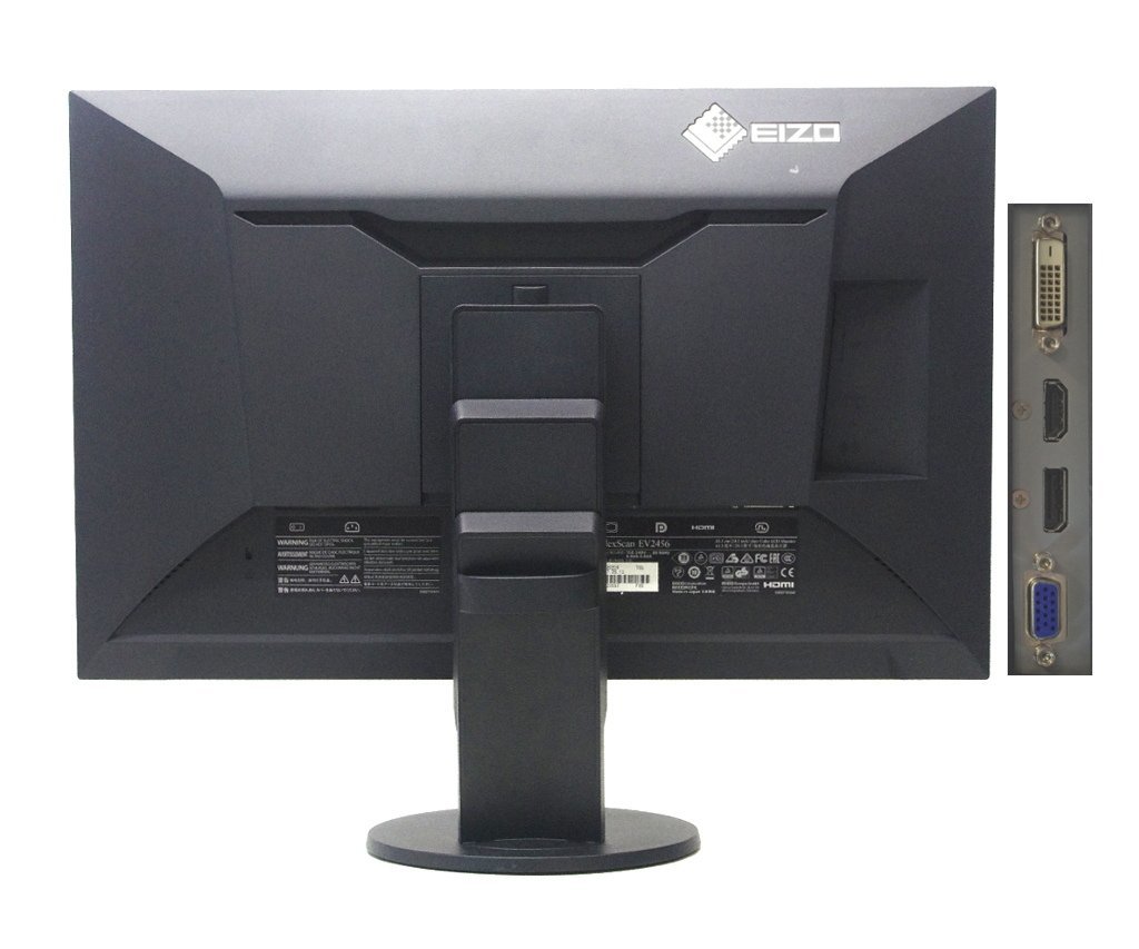 【SALE】EIZO FlexScan EV2456 24.1インチ非光沢IPSパネル WUXGA 1920x1200ドット HDMI/DisplayPort/DVI-D/アナログRGB入力 10000h未満_画像2