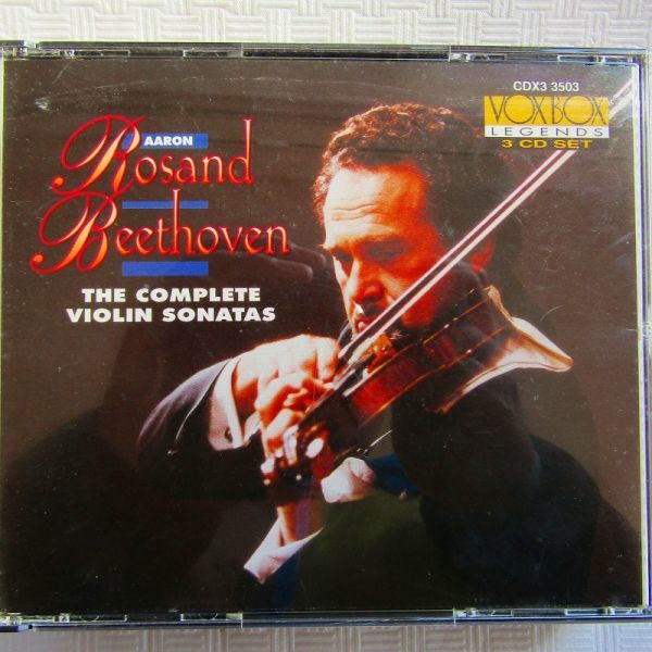 【VOX3CD】アーロン・ローザンド「ベートーヴェン：ヴァイオリン・ソナタ全集」1961年_画像1
