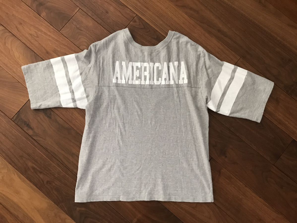 美品○Americana × AP STUDIO 別注　アメリカーナ○半袖　カットソー　Tシャツ　プルオーバー トップス　日本製　アパルトモン　取扱い_画像1