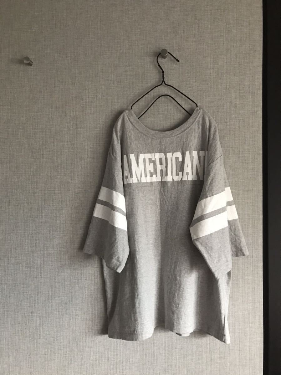 美品○Americana × AP STUDIO 別注　アメリカーナ○半袖　カットソー　Tシャツ　プルオーバー トップス　日本製　アパルトモン　取扱い_画像9