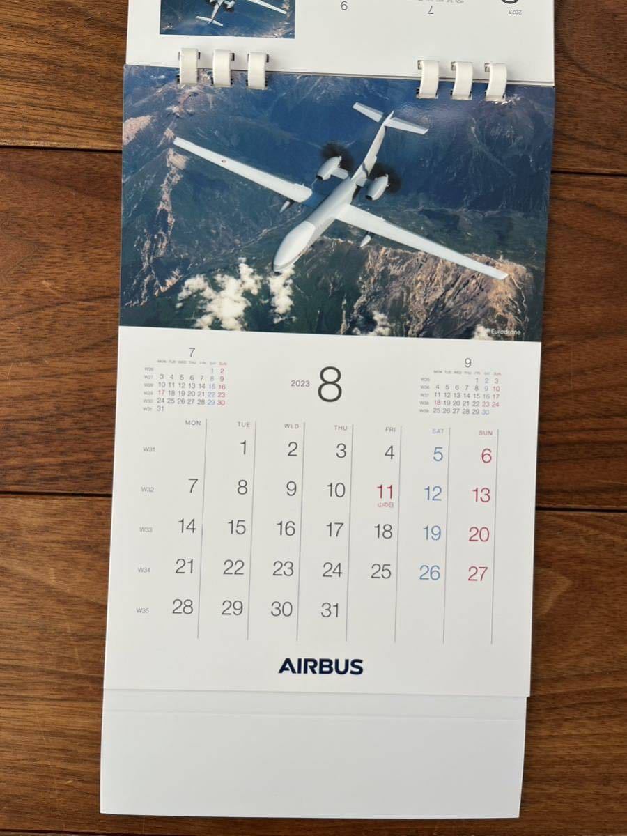 新品　未使用☆AIRBUS エアバス☆卓上　カレンダー　2023 飛行機　航空機　ヘリコプター_画像5