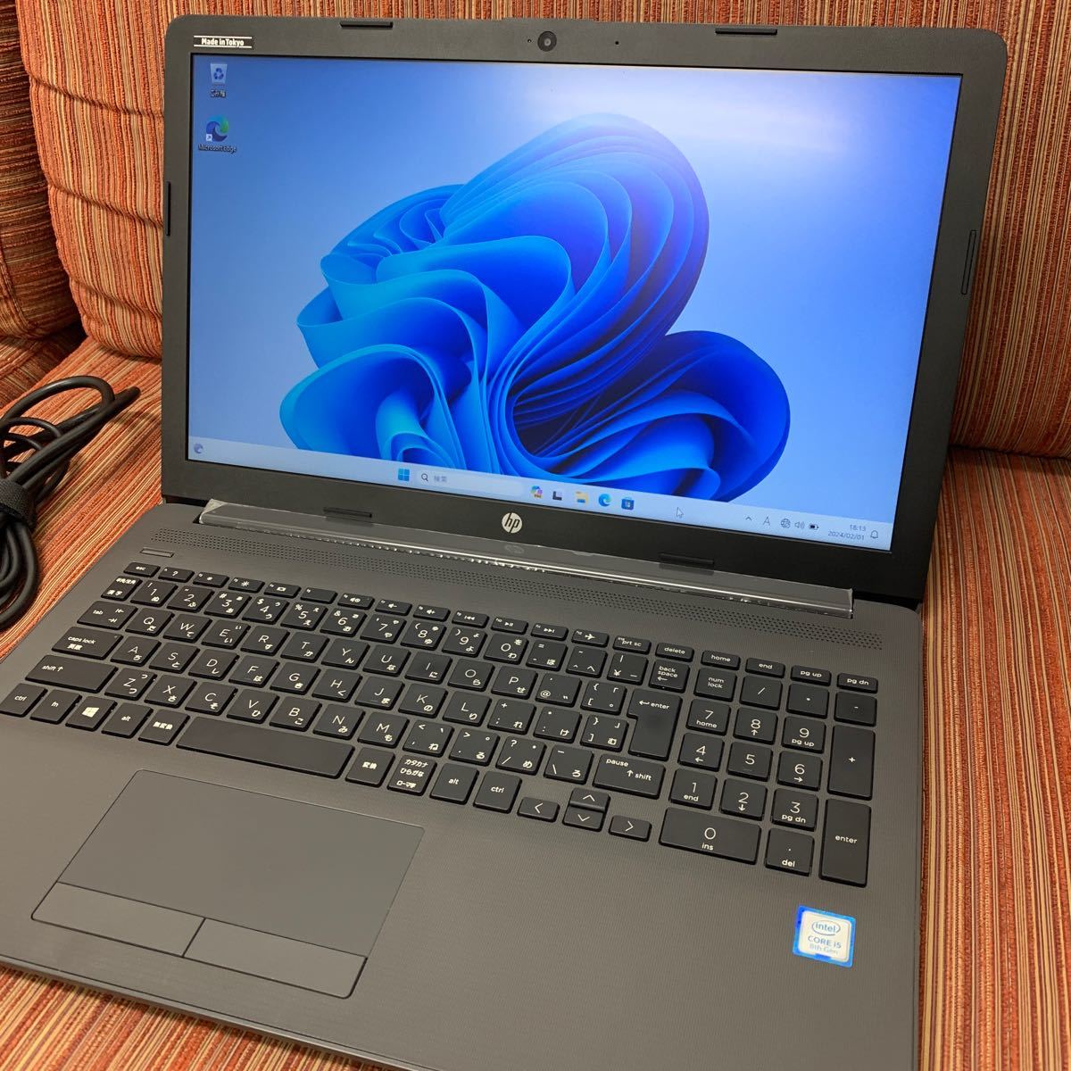 HP 250 G7 第8世代 Core i5 8265U 1.60GHz / 8GB / 500GB / DVDマルチ / Windows 11 Pro / Officeなし 15型 ノート PC パソコン　④_画像1