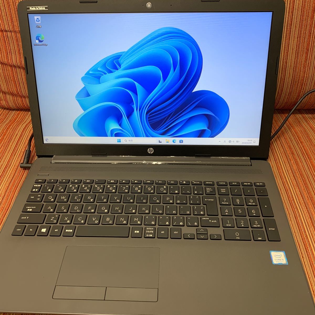 HP 250 G7 第8世代 Core i5 8265U 1.60GHz / 8GB / 500GB / DVDマルチ / Windows 11 Pro / Officeなし 15型 ノート PC パソコン　⑤_画像2