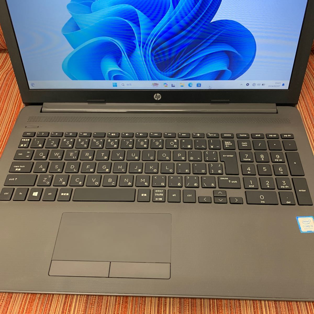 HP 250 G7 第8世代 Core i5 8265U 1.60GHz / 8GB / 500GB / DVDマルチ / Windows 11 Pro / Officeなし 15型 ノート PC パソコン　⑨_画像4