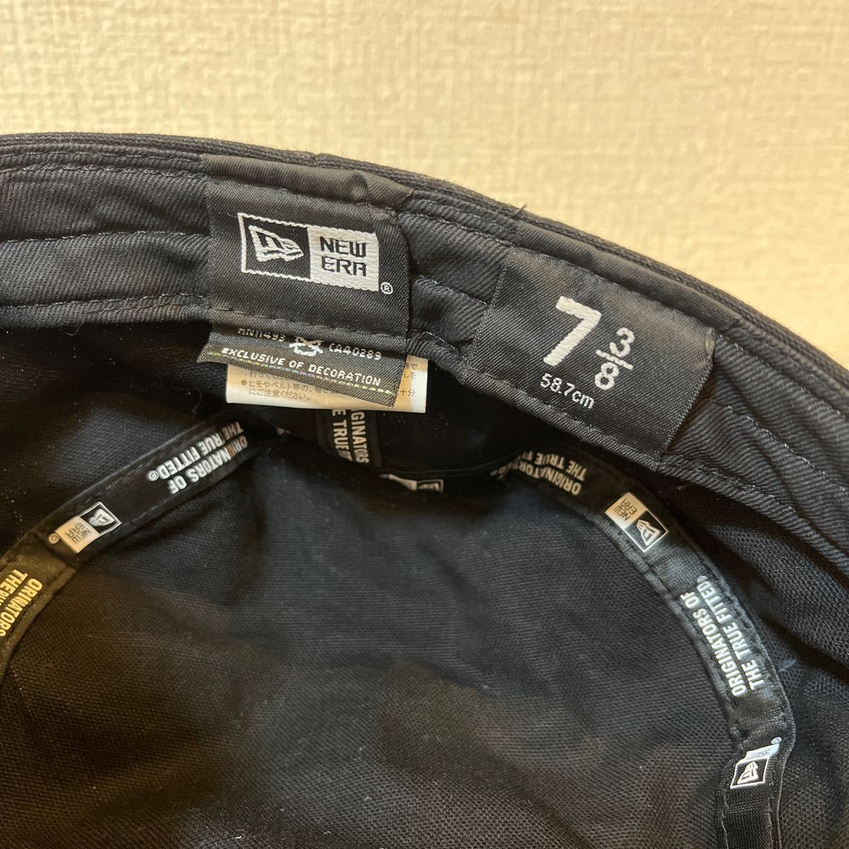 ニューエラ ダックコットン ブラック ゴールドフラッグ キャップ NEW ERA【TAA-102】_画像6