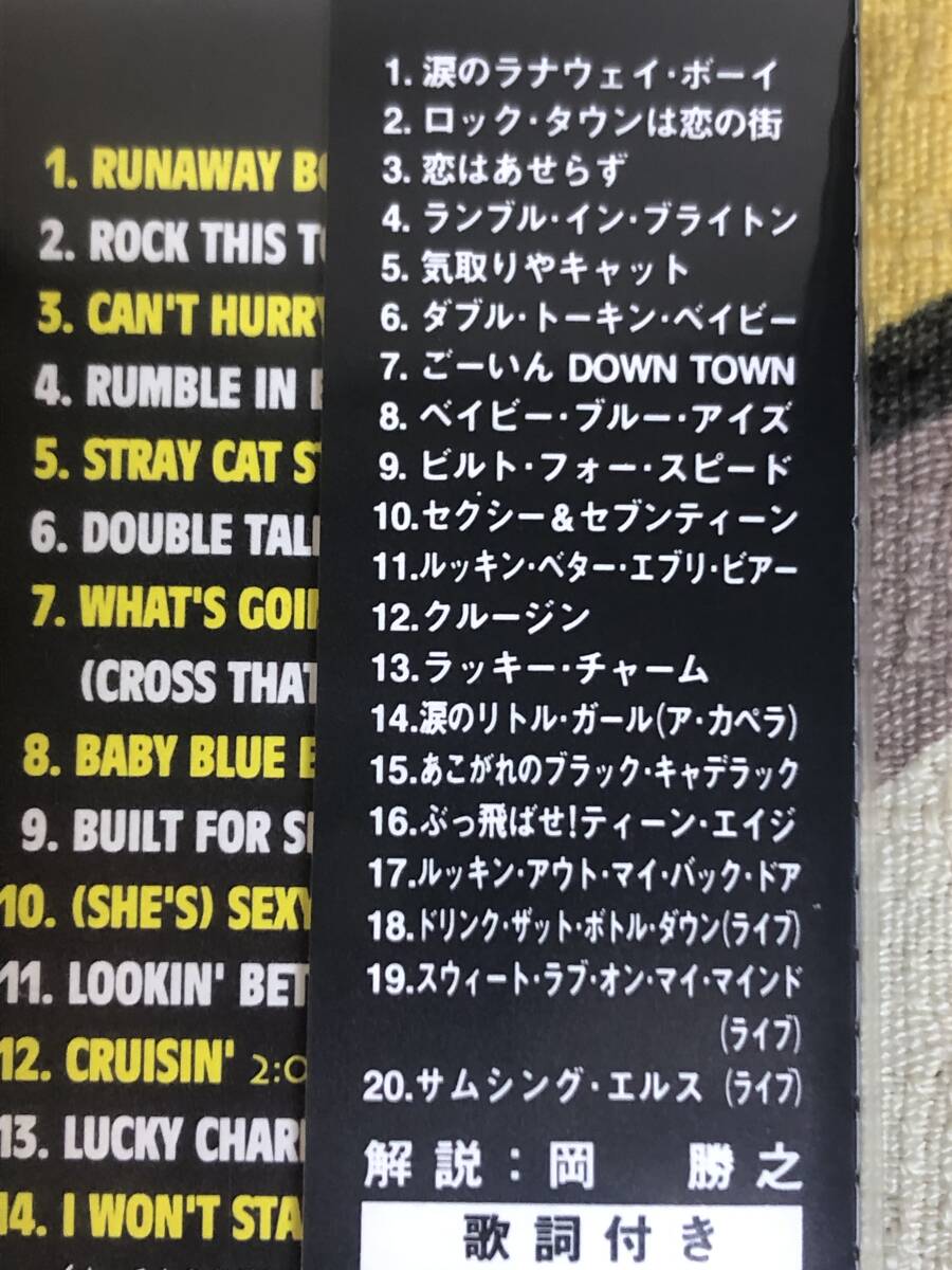 ★中古CD　STRAY CATS/ストレイキャッツ　「OTHERWISE~The New Selection of The~」ステッカー付 　japan mint obi _画像8
